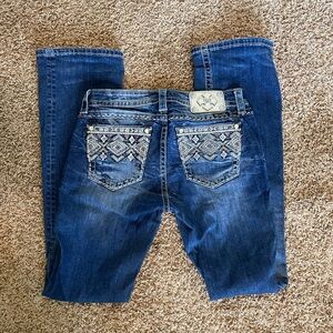 Miss Me Denim Jeans with Embroidery